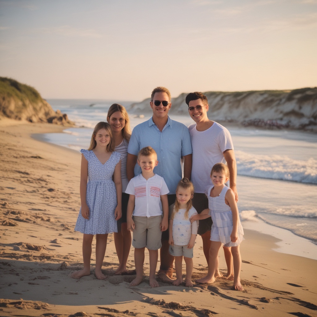 Family album photo - At the beach